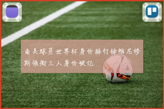 南美球员世界杯身价排行榜维尼修斯领衔三人身价破亿